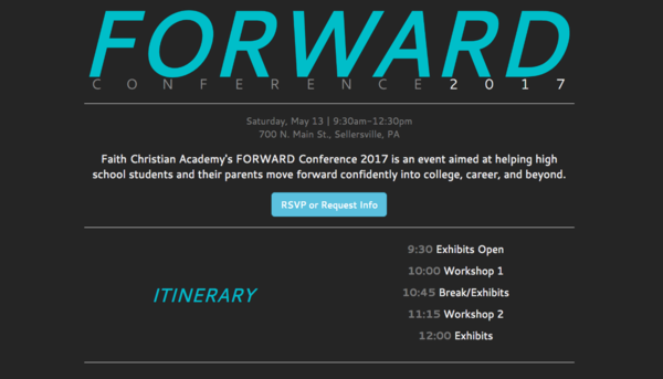 Forward Conference Landing Page