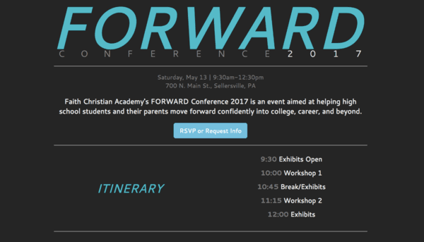 Forward Conference Landing Page